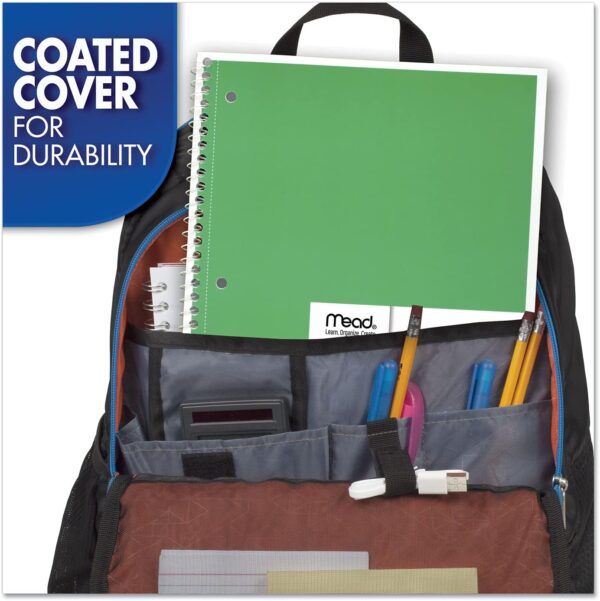 Mead Spiral Notebook, 6 Pack, 1 Subject, College Ruled Paper, 7-1/2" x 10-1/2", 70 Sheets per Notebook, Colors Will Vary (830062-ECM25)