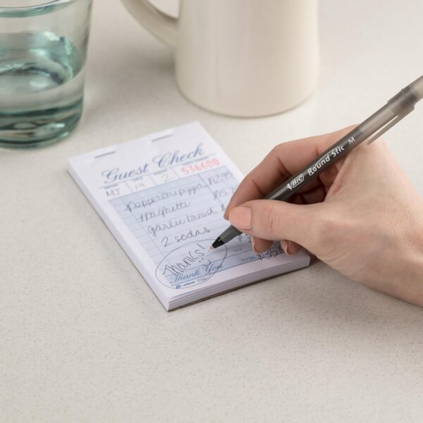 71n3tsWicxL._AC_SL1500_.jpg BIC Round Stic Xtra Life Black Ballpoint Pens, Medium Point (1.0mm), 36-Count Pack of Bulk Pens, Flexible Round Barrel for Writing Comfort, No. 1 Selling Ballpoint Pens