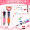 71nT8se6gGL._AC_SL1500_.jpg CZWZ 30Pcs Mini Multicolor Pen in One 4-in-1 Cute Pens Bulk for Kids, Ballpoint Pens for Birthdays and Children's Parties, Fun Pens Gifts Assorted Ink Kawaii Pen(Valentine)