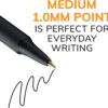 BIC Soft Feel Retractable Ballpoint Pen with 1.0 mm Medium Point and No-Slip Grip, 36-Count in Assorted Ink