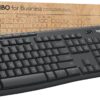 Logitech MK370 Combo for Business, Wireless Full-Size Keyboard and Wireless Logitech MK370 Combo for Business, Wireless Full-Size Keyboard and Wireless Mouse, Secure Logi Bolt USB Receiver, Bluetooth, Globally Certified Windows/Mac/Chrome, Linux - Graphite