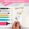 LABUK 60 Pack Notebooks Bulk, A5 Lined Journaling Notebooks Bulk, Rainbow Composition Notebooks Journals, 15 Colors 60 Pages for School Office