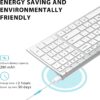 71xXoyEI8yL._AC_SL1500_.jpg iClever BK10 Bluetooth Keyboard, Universal Bluetooth 5.1 Wireless Keyboard with Number Pad, Ergonomic Design, Multi-Device Compatibility, Stable Connection for Mac, iPad, iPhone, Android, Windows