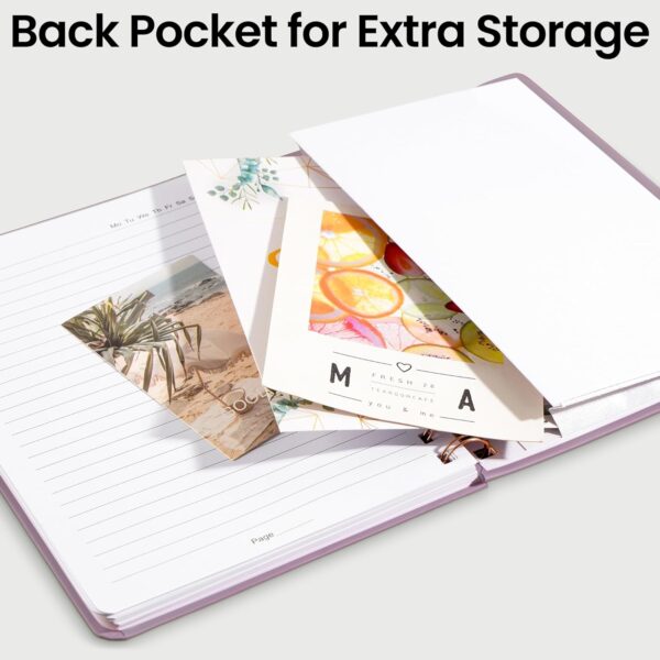 CICPAP Lined Spiral Journal Notebook, A5 College Ruled Notebook for Journaling, Note-Taking, and Daily Planning, Durable Hardcover with an Elegant Design, Purple