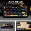71y8utm5YWL._AC_SL1500_.jpg EPOMAKER X Aula EA75 MAX Wireless Gaming Keyboard with Screen & Knob, 5000mAh, Hot-Swap, Lubed Switches, RGB Backlit, Creamy Gasket, 75% Mechanical Keyboard (Black, Reaper Switch)