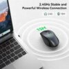 81-ZLgcc1qL._AC_SL1500_.jpg TECKNET Wireless Mouse, 2.4G USB Computer Mouse with 6-Level Adjustable 4800 DPI, Silent Quiet Click,30 Months Battery, Ergonomic Grips, 6 Buttons Portable for PC, Chromebook, Mac - Grey