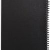 TRU RED Medium Soft Cover Meeting Notebook, Black - Ruled, Spiral, 80 Sheets, Durable Wirebound, Interior Pocket, Thick Premium Paper