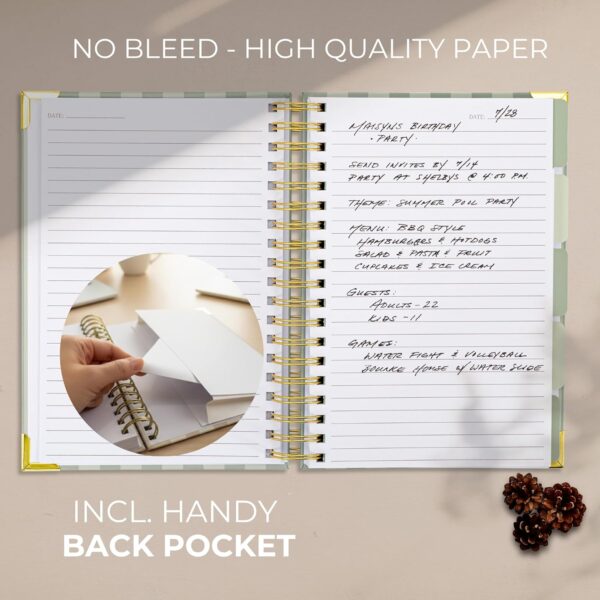 818pzVpALCL._AC_SL1500_.jpg Aesthetic Thick Spiral Notebook With Tabs - Premium Journal For Women Size B5 - College Ruled Note Book With 300 Lined Pages and Dividers - Perfect For Writing And Staying Organized at Work or School