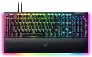 Razer BlackWidow V4 Pro Wired Mechanical Gaming Keyboard: Orange Switches Tactile & Quiet - Doubleshot ABS Keycaps - Command Dial - Chroma RGB - Magnetic Wrist Rest - Snap Tap