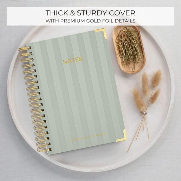 81EfuxMHaEL._AC_SL1500_.jpg Aesthetic Thick Spiral Notebook With Tabs - Premium Journal For Women Size B5 - College Ruled Note Book With 300 Lined Pages and Dividers - Perfect For Writing And Staying Organized at Work or School