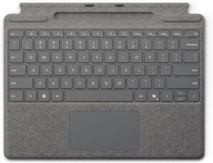 Microsoft Surface Pro Keyboard for Surface Pro Copilot+ (11th Edition), Microsoft Surface Pro Keyboard for Surface Pro Copilot+ (11th Edition), Pro 9 and 8 with Pen Storage, Alcantara Material, Platinum