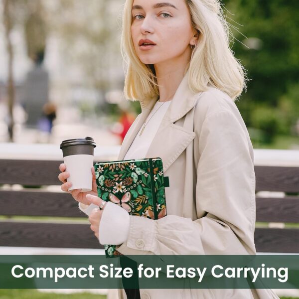 Taja Lined Journal Notebook for Women & Men, Hardcover Leather Journal for writing, A5 College Ruled Notebook for Work & Note Taking, Perfect for Office School Home Supplies, 160 Pages, Butterfly