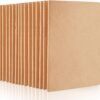 feela 15 Pack Blank Kraft Notebooks, Unlined Sketchbook Note Pad Travel Journal for Drawing Doodling Writing, Journal Bulk For Women Kids Students Office School Supplies, A5, 60 Pages, 8.3” X 5.5”