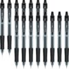 Courise 30 Pack Black Gel Pens, Retractable Medium Point Gel Ink Pens Smooth Writing for School Office Home, Comfort Grip(15 Pens with 15 Refills)
