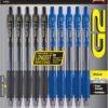PILOT G2 Premium Gel Pens, Black Pens, Bold Point 1.0 mm, Refillable & Retractable Ballpoint Pens, 5 Black & 5 Blue, Pack Of 10