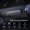 81gmITZkvKL._AC_SL1500_.jpg RedThunder K65 Wireless Mechanical Gaming Keyboard, Trip-Modes Connection, Gasket Custom Hot-Swap Keyboard, RGB Backlit, Pre-lubed Linear Switches, Side Printed PBT Keycaps, Gradient Gray