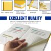 Lined Journal Notebook – Hardcover Notebook for Men & Women – Journals for Writing, Work, School, Home & Daily Notes, 160 Pages – Medium A5, 5.7"x8", 100 gsm Thick Paper (Bright Yellow)​