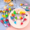CZWZ 20Pcs Mini Multicolor Pens in One 4-in-1 Cute Pens Bulk for Kids, Fun Kawaii Ballpoint Pens for Birthdays and Children's Party Favors Gifts Teacher School Supplies