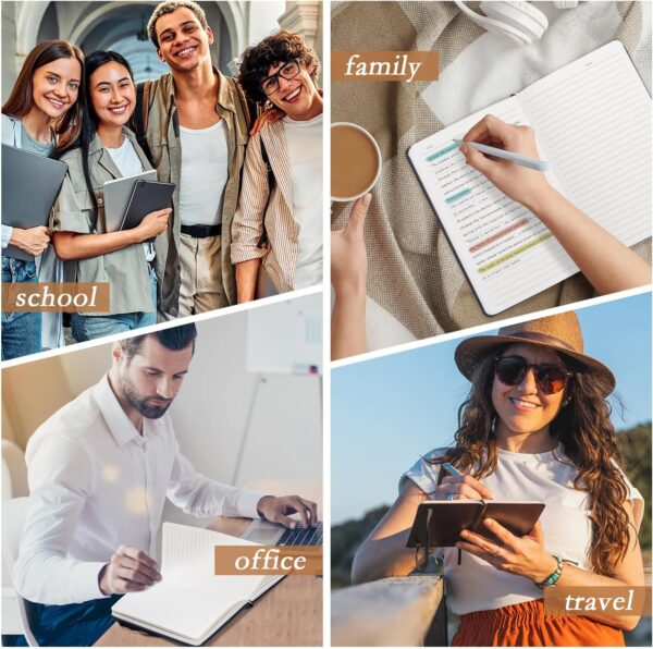 81iUQfEpwL._AC_SL1500_.jpg deli A5 Lined Journal Notebook, 160 Pages Hardcover Writing Notebook, 5.5"x8.2" College Ruled Notebook for Office, School, Work Notes (Black)