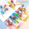 CZWZ 20Pcs Mini Multicolor Pens in One 4-in-1 Cute Pens Bulk for Kids, Fun Kawaii Ballpoint Pens for Birthdays and Children's Party Favors Gifts Teacher School Supplies