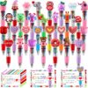 CZWZ 30Pcs Mini Multicolor Pen in One 4-in-1 Cute Pens CZWZ 30Pcs Mini Multicolor Pen in One 4-in-1 Cute Pens Bulk for Kids, Ballpoint Pens for Birthdays and Children's Parties, Fun Pens Gifts Assorted Ink Kawaii Pen(Valentine)