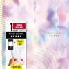 Five Star Spiral Notebook + Study App, 1 Subject, Wide Ruled, 8" x 10-1/2", 80 Sheets, Fights Ink Bleed, Water Resistant Cover, Pastel Tie Dye (930210F-ECM)