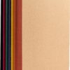 PAPERAGE 6-Pack Composition Notebook Journals, 120 Pages, Kraft Cover with Jewel Tone Spines, College Ruled Lined Paper, Small Size (8 in x 5.75 in) – for Home, Office or School Supplies