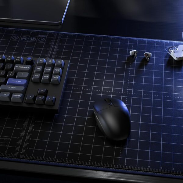 Keychron BM22 Wireless 2.4 GHz Mouse, Launcher Support PAW3212 Sensor 76g Lightweight Ergonomic Design, 2400 DPI 1000 Hz Polling Rate Compatible for Mac Windows Linux