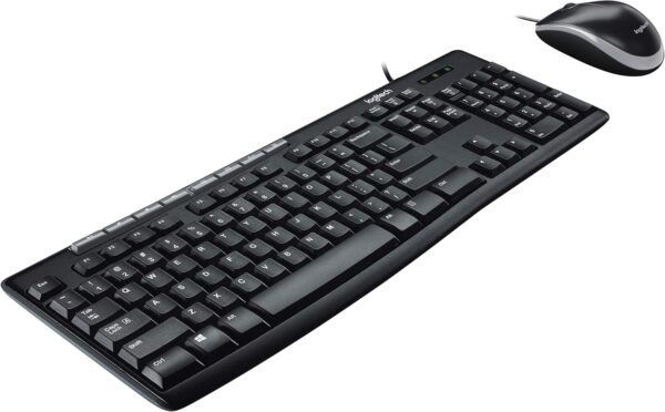 81utj8D7akL._AC_SL1500_.jpg Logitech MK200 Media Combo Wired Keyboard and Mouse, Full-Size Keyboard with Easy-Access Media Controls, High-Definition Optical Mouse, Plug and Play USB Connection – Black