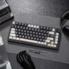 YUNZII B75 Mechanical Keyboard,75% Layout with Knob,Hot Swappable RGB Backlit Gasket Mounted, Creamy Typing, Double-Shot PBT Keycaps,Cherry Profile,for Win/Mac (Black, Blue Grey Tactile Switch)