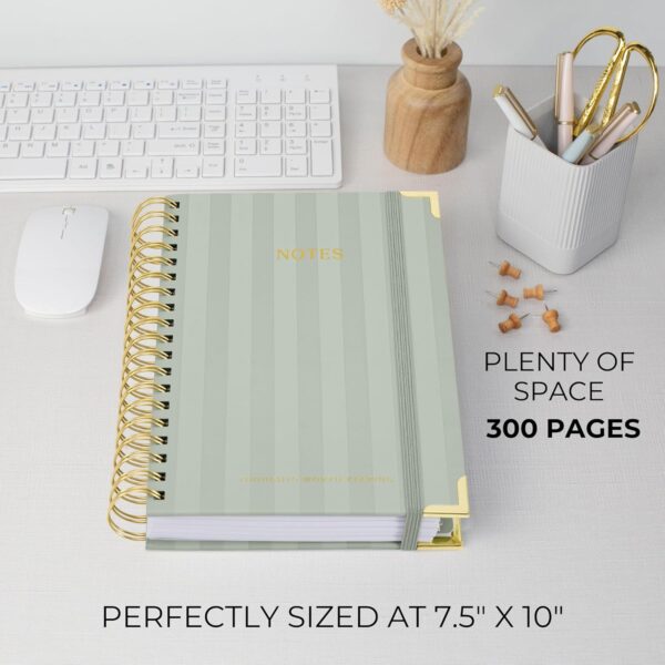 81xOFr-ZSPL._AC_SL1500_.jpg Aesthetic Thick Spiral Notebook With Tabs - Premium Journal For Women Size B5 - College Ruled Note Book With 300 Lined Pages and Dividers - Perfect For Writing And Staying Organized at Work or School