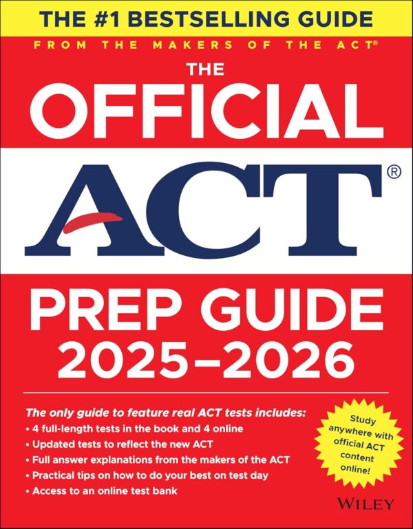 The Official ACT Prep Guide 2025 - 2026: Book + Online Course