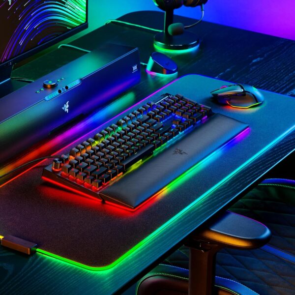 Razer BlackWidow V4 Pro Wired Mechanical Gaming Keyboard: Orange Switches Tactile & Quiet - Doubleshot ABS Keycaps - Command Dial - Chroma RGB - Magnetic Wrist Rest - Snap Tap