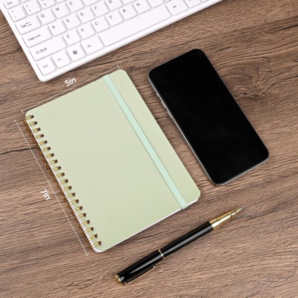 EHME EHME EHME 6 PCS Small Spiral Notebook 5x7, Cute Aesthetic Spiral Journal Note book for Women & Men, Spiral Bound Journals for Work School Note Taking Business, Journals for Writing 50 Sheets