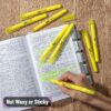 Mr. Pen- No Bleed Gel Bible Highlighters, Yellow, Pack of 8