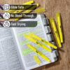 Mr. Pen- No Bleed Gel Bible Highlighters, Yellow, Pack of 8